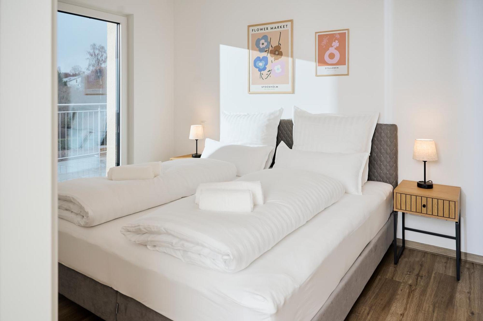 Moderne Apartments Mit Highspeed-Wlan Und Gratis-Tiefgarage Ihr Perfekter Rueckzugsort Nahe Dem Zentrum Und Der Therme I Barrierearm Bad Kissingen Exteriér fotografie