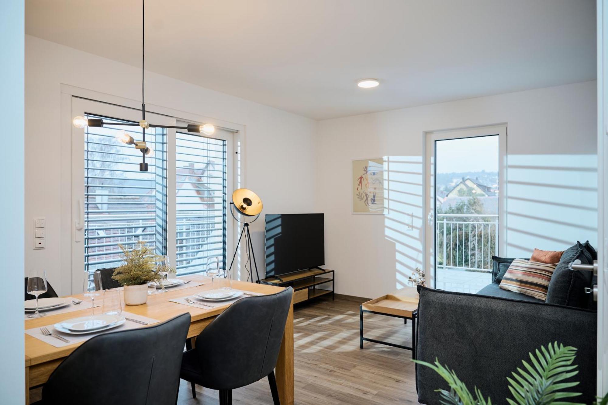 Moderne Apartments Mit Highspeed-Wlan Und Gratis-Tiefgarage Ihr Perfekter Rueckzugsort Nahe Dem Zentrum Und Der Therme I Barrierearm Bad Kissingen Exteriér fotografie