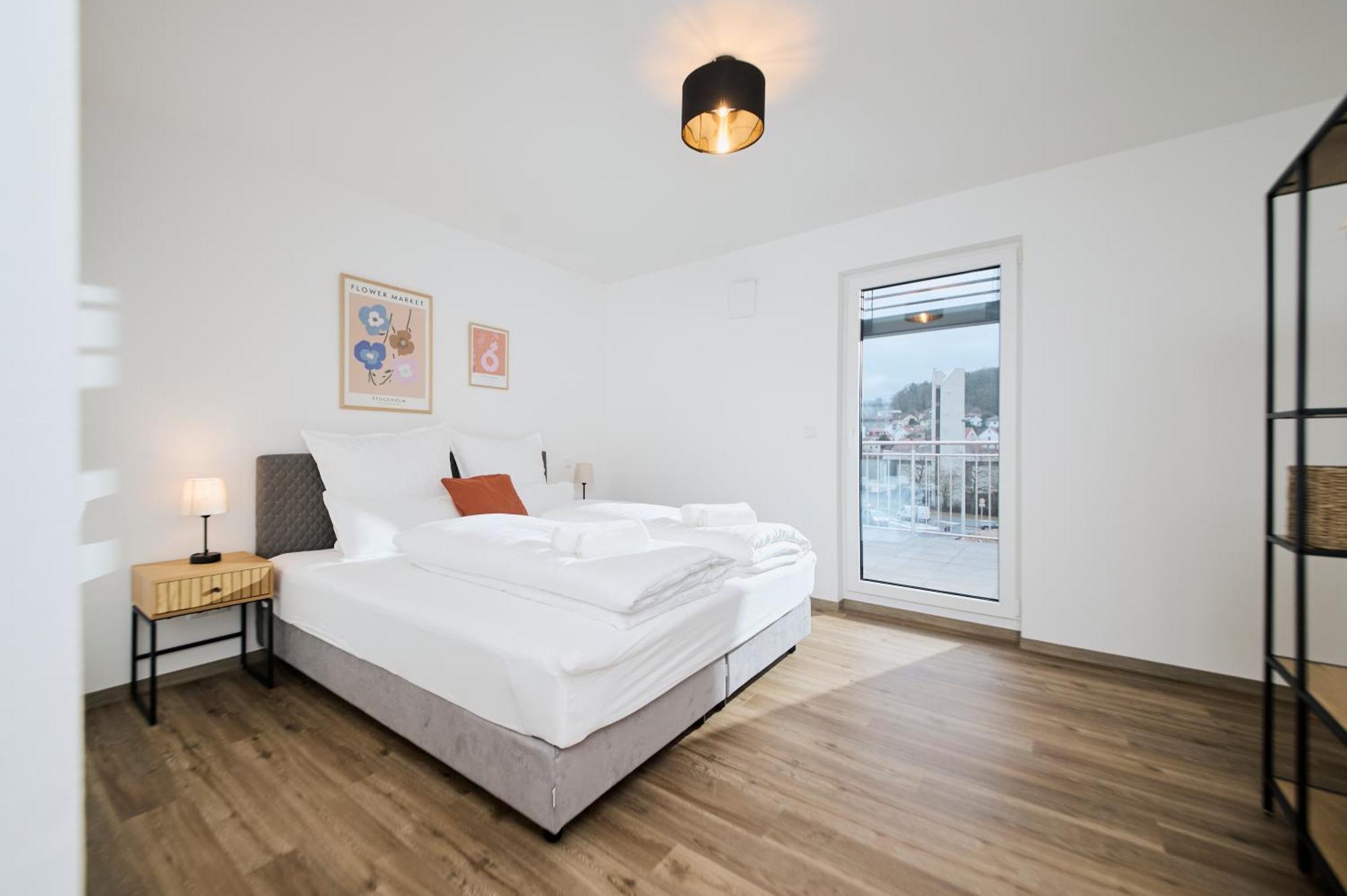 Moderne Apartments Mit Highspeed-Wlan Und Gratis-Tiefgarage Ihr Perfekter Rueckzugsort Nahe Dem Zentrum Und Der Therme I Barrierearm Bad Kissingen Exteriér fotografie