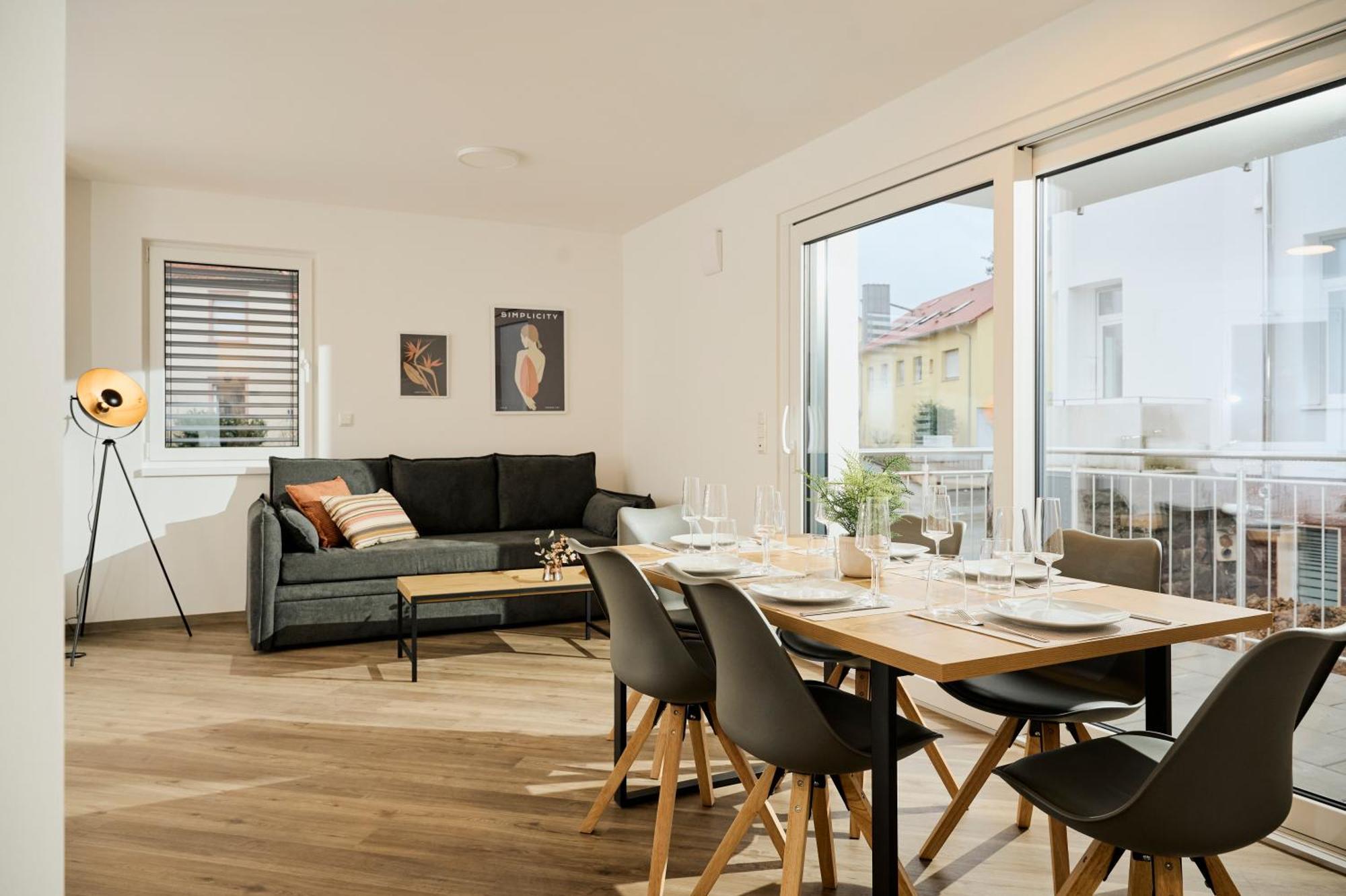 Moderne Apartments Mit Highspeed-Wlan Und Gratis-Tiefgarage Ihr Perfekter Rueckzugsort Nahe Dem Zentrum Und Der Therme I Barrierearm Bad Kissingen Exteriér fotografie
