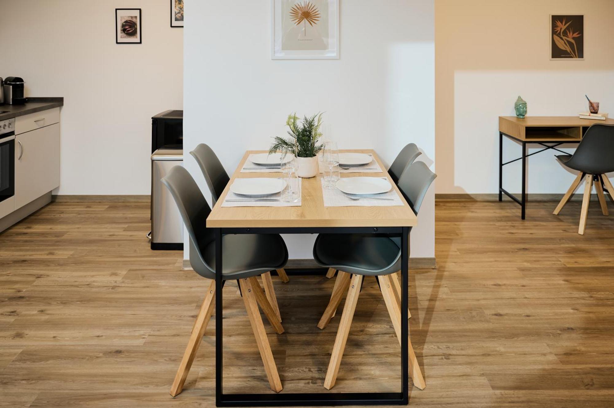 Moderne Apartments Mit Highspeed-Wlan Und Gratis-Tiefgarage Ihr Perfekter Rueckzugsort Nahe Dem Zentrum Und Der Therme I Barrierearm Bad Kissingen Exteriér fotografie
