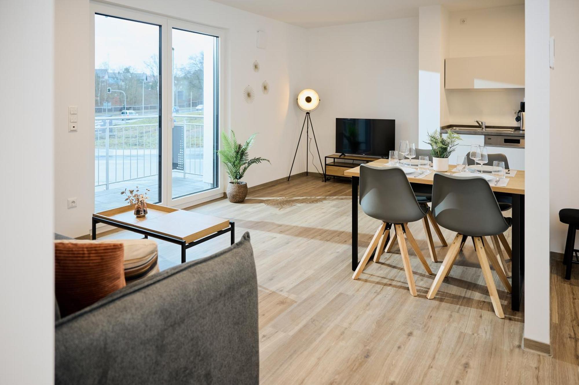 Moderne Apartments Mit Highspeed-Wlan Und Gratis-Tiefgarage Ihr Perfekter Rueckzugsort Nahe Dem Zentrum Und Der Therme I Barrierearm Bad Kissingen Exteriér fotografie