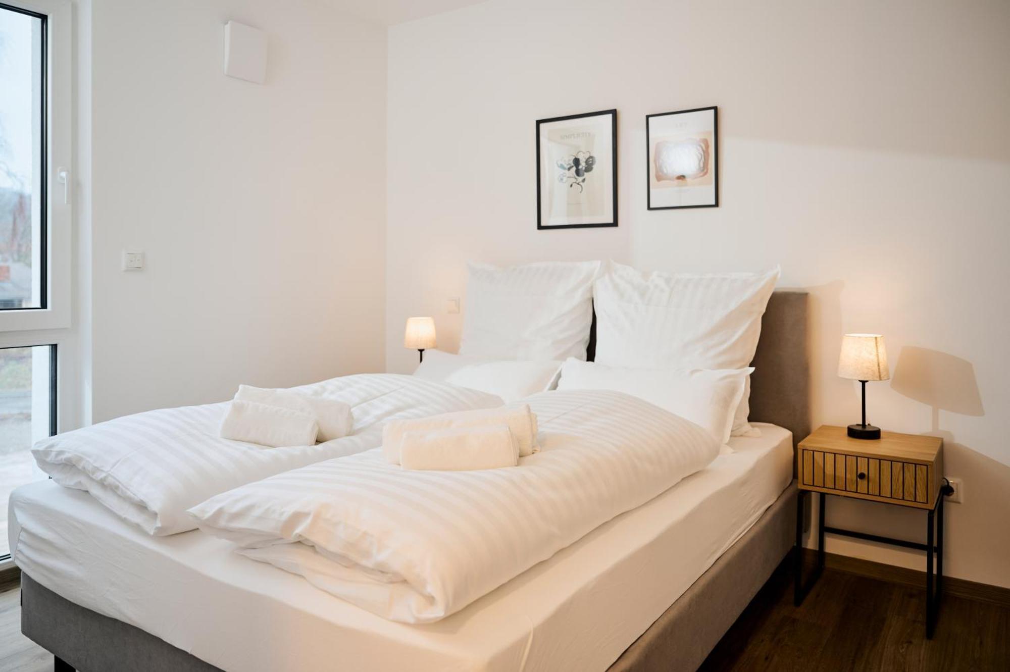 Moderne Apartments Mit Highspeed-Wlan Und Gratis-Tiefgarage Ihr Perfekter Rueckzugsort Nahe Dem Zentrum Und Der Therme I Barrierearm Bad Kissingen Exteriér fotografie